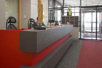 Bild Nummer 12-001-042<br>Empfangstresen in der Ausstellung