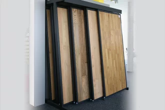 Bild Nummer 03-005-066<br>Vertikal-Schiebeanlage für Holz-Bodenbeläge