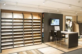 Bild Nummer 14-001-034<br>Ladeneinrichtung Holzhandel
