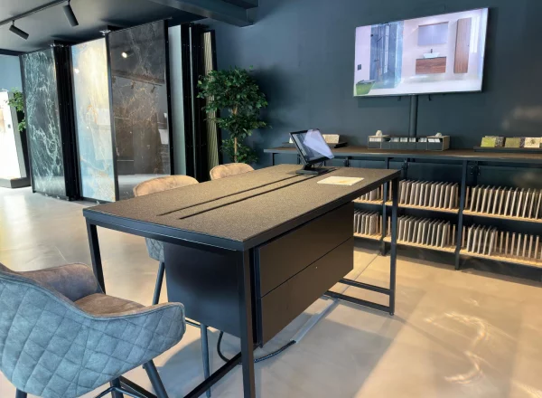 Collagen- und Bemusterungstisch