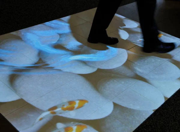 Begehbare Projektionsfläche