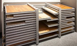 Horizontal-Präsentation in der Holzausstellung